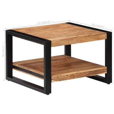 Coffee Table 60x60x40 cm Solid Acacia Wood Payday Deals