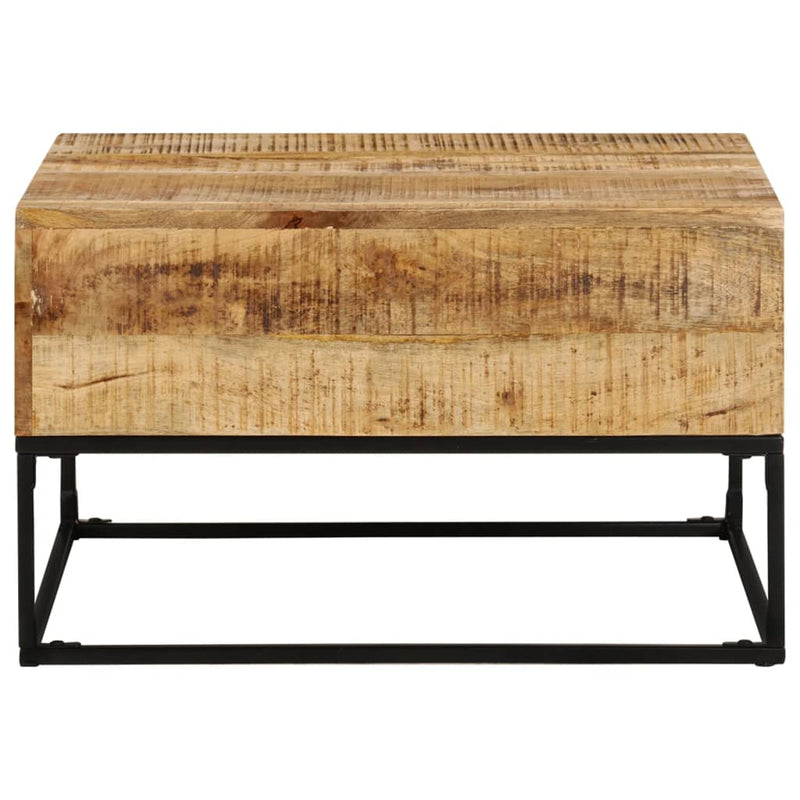 Coffee Table 68x68x41 cm Rough Mango Wood Payday Deals