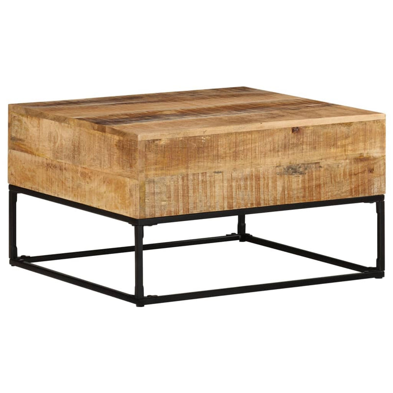 Coffee Table 68x68x41 cm Rough Mango Wood Payday Deals