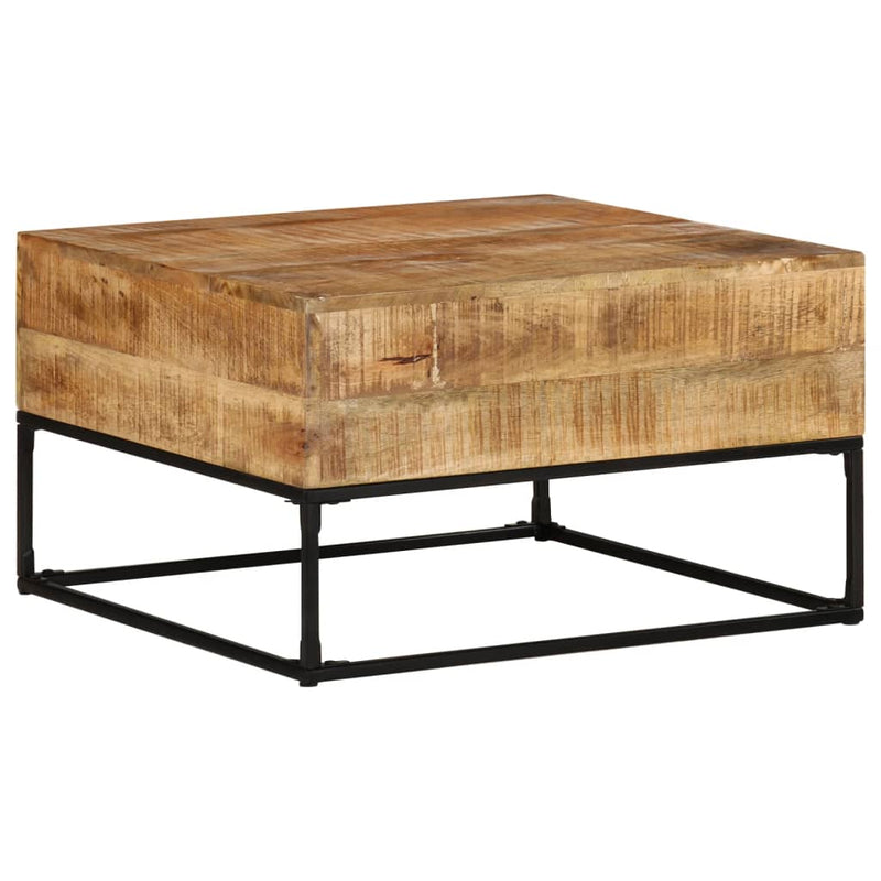 Coffee Table 68x68x41 cm Rough Mango Wood Payday Deals