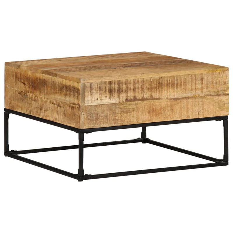 Coffee Table 68x68x41 cm Rough Mango Wood Payday Deals