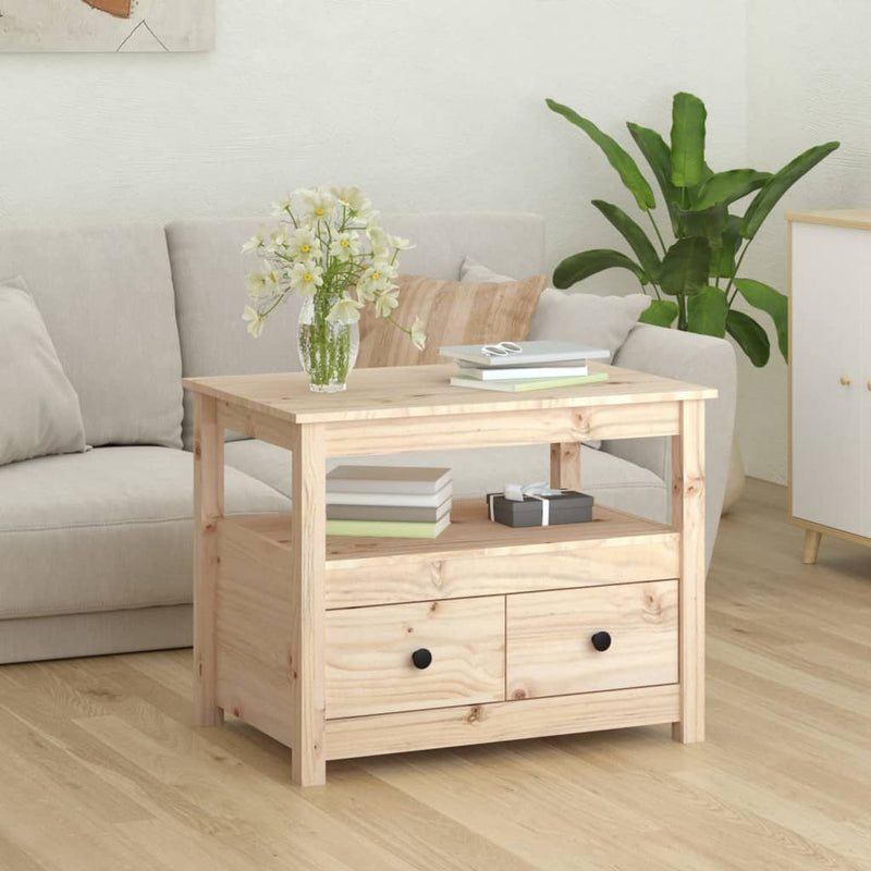Coffee Table 71x49x55 cm Solid Wood Pine Payday Deals