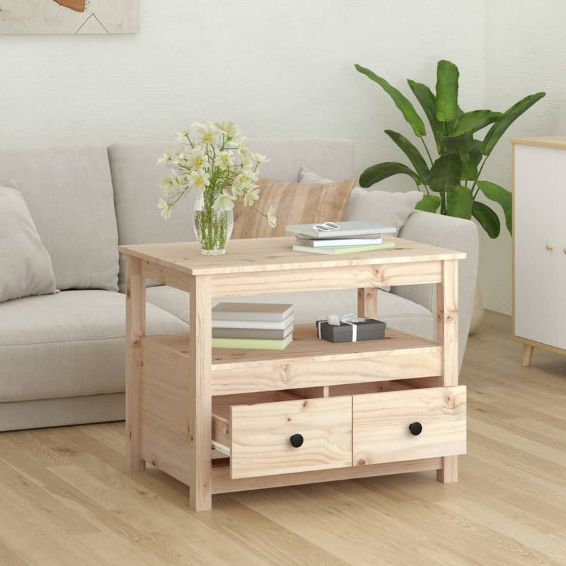 Coffee Table 71x49x55 cm Solid Wood Pine Payday Deals