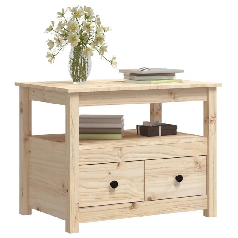 Coffee Table 71x49x55 cm Solid Wood Pine Payday Deals
