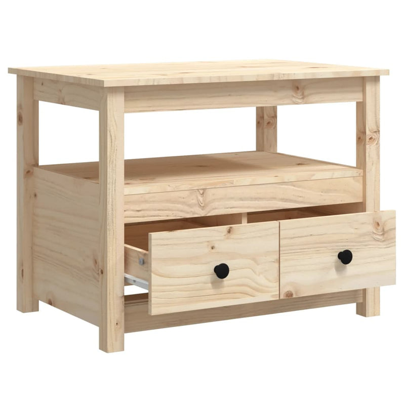 Coffee Table 71x49x55 cm Solid Wood Pine Payday Deals