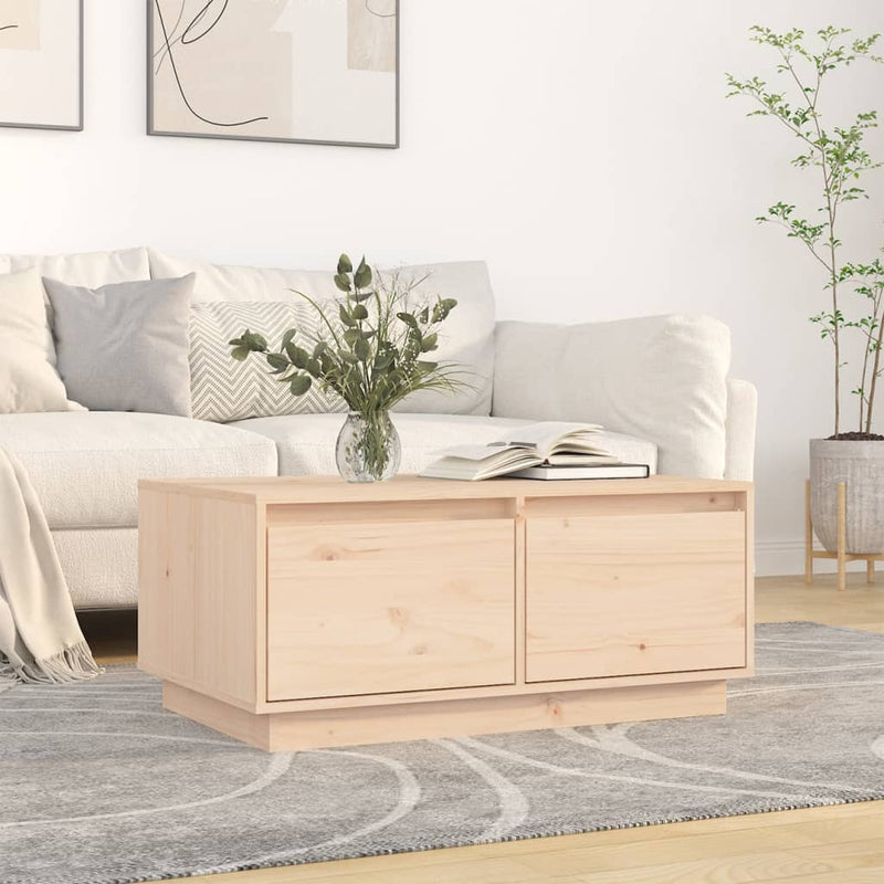 Coffee Table 80x50x35 cm Solid Wood Pine Payday Deals