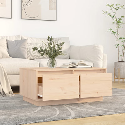 Coffee Table 80x50x35 cm Solid Wood Pine Payday Deals