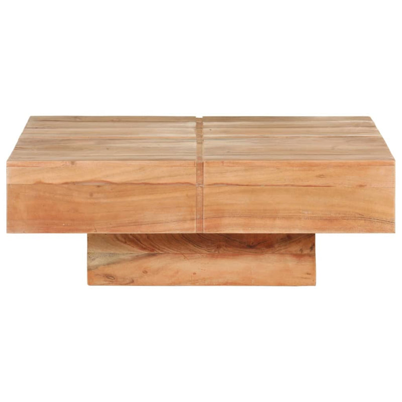 Coffee Table 80x80x28 cm Solid Acacia Wood Payday Deals
