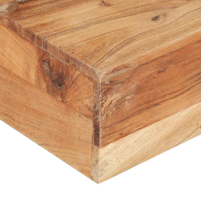 Coffee Table 80x80x28 cm Solid Acacia Wood Payday Deals