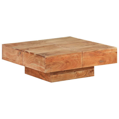 Coffee Table 80x80x28 cm Solid Acacia Wood Payday Deals