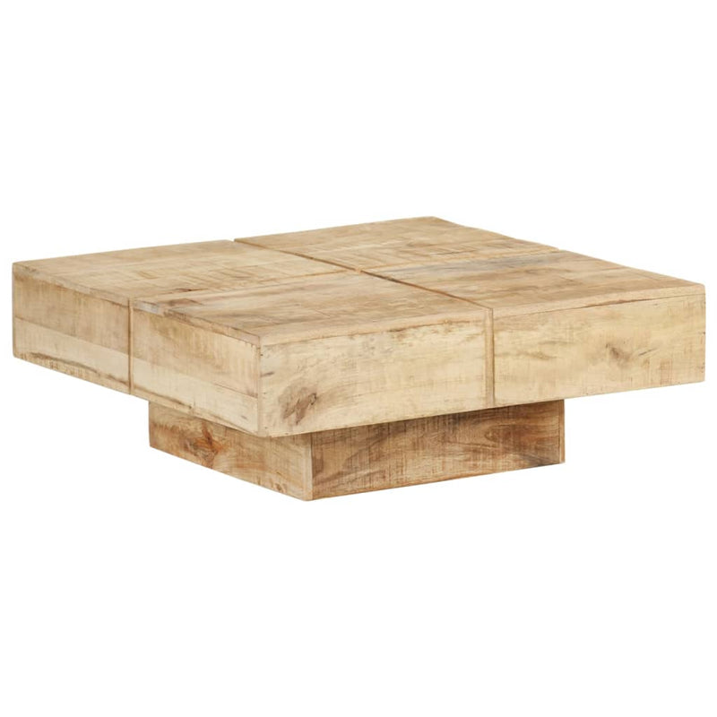Coffee Table 80x80x28 cm Solid Mango Wood Payday Deals