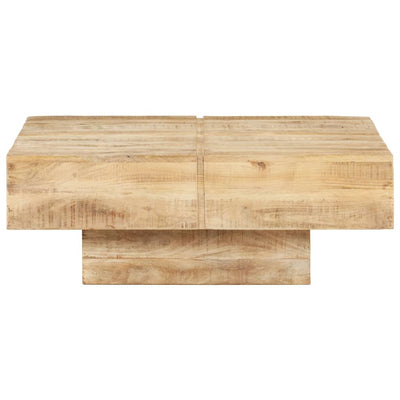 Coffee Table 80x80x28 cm Solid Mango Wood Payday Deals