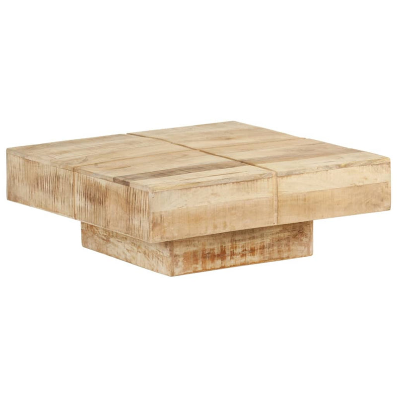 Coffee Table 80x80x28 cm Solid Mango Wood Payday Deals