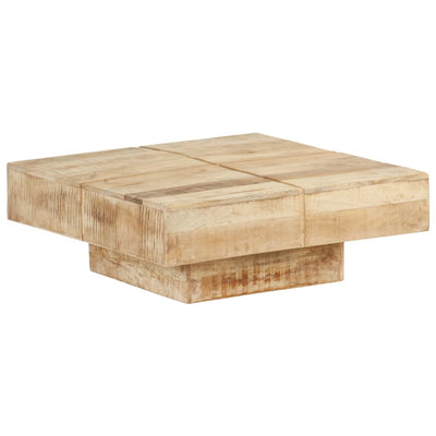 Coffee Table 80x80x28 cm Solid Mango Wood Payday Deals