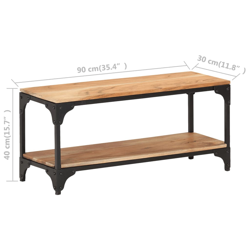Coffee Table 90x30x40 cm Solid Acacia Wood Payday Deals