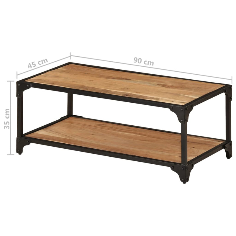 Coffee Table 90x45x35 cm Solid Acacia Wood Payday Deals