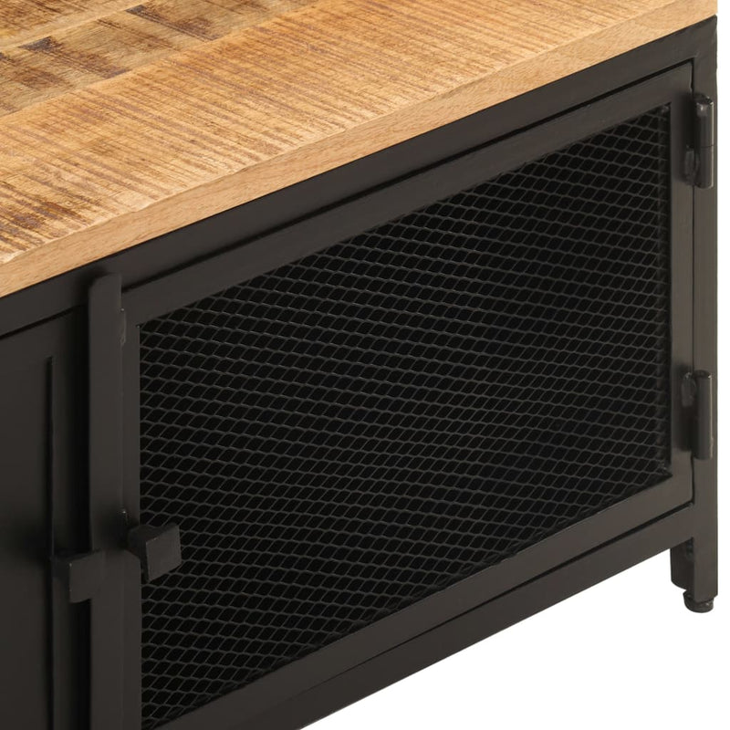 Coffee Table 90x50x37 cm Solid Rough Mango Wood Payday Deals