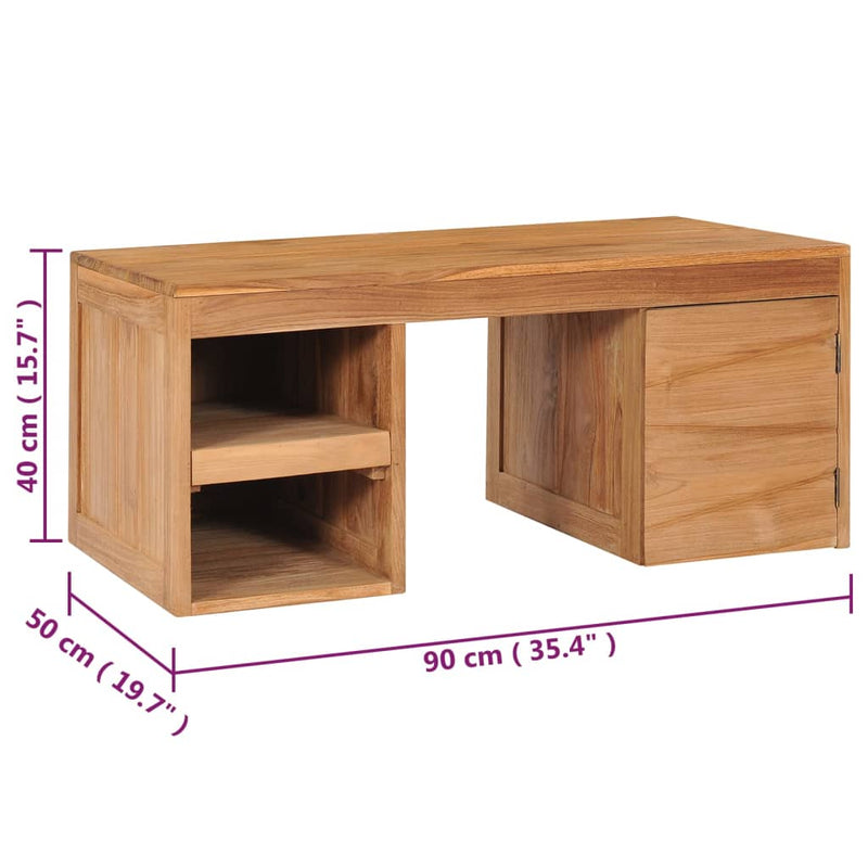 Coffee Table 90x50x40 cm Solid Teak Wood Payday Deals