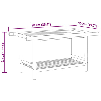 Coffee Table 90x50x45 cm Bamboo Payday Deals
