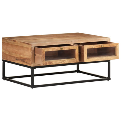 Coffee Table 90x60x40 cm Solid Acacia Wood Payday Deals