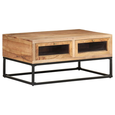 Coffee Table 90x60x40 cm Solid Acacia Wood Payday Deals