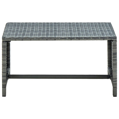 Coffee Table Anthracite 70x40x38 cm Poly Rattan Payday Deals