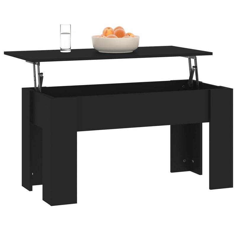 Coffee Table Black 101x49x52 cm Engineered Wood Payday Deals