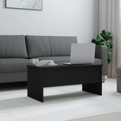 Coffee Table Black 102x50.5x46.5 cm Engineered Wood Payday Deals