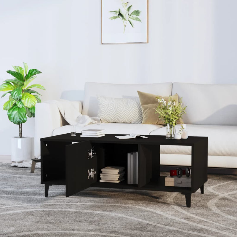 Coffee Table Black 102x50x40 cm Engineered Wood Payday Deals