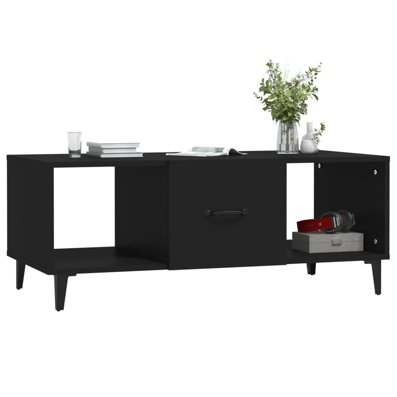 Coffee Table Black 102x50x40 cm Engineered Wood Payday Deals