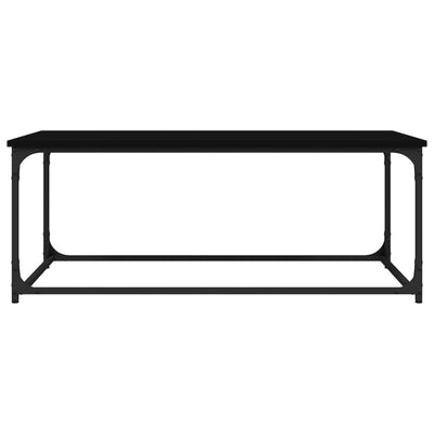 Coffee Table Black 102x50x40 cm Engineered Wood and Iron Payday Deals