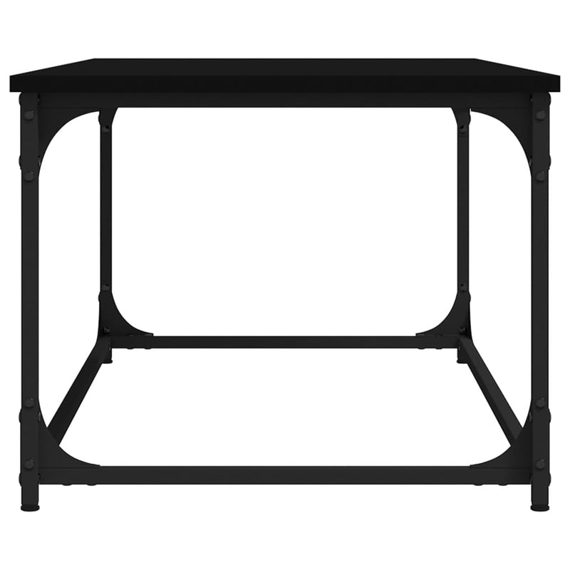 Coffee Table Black 102x50x40 cm Engineered Wood and Iron Payday Deals