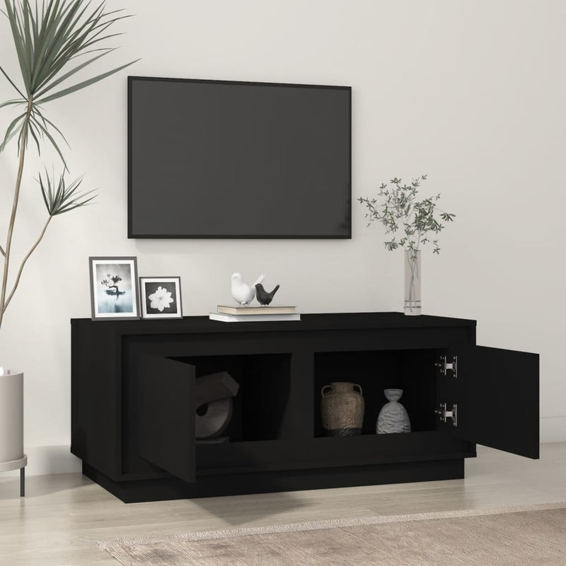 Coffee Table Black 102x50x44 cm Engineered Wood Payday Deals