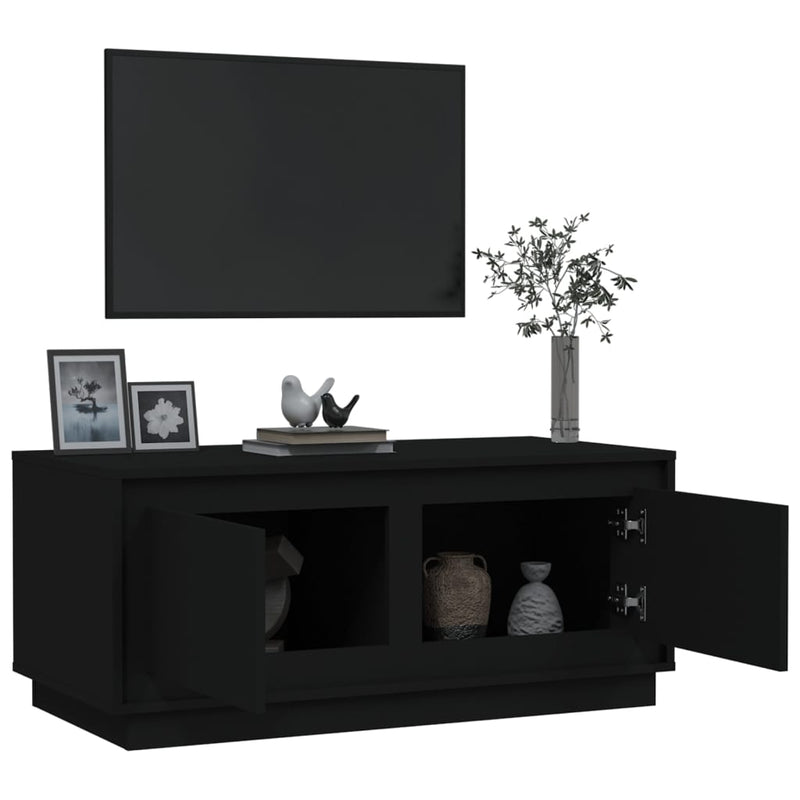 Coffee Table Black 102x50x44 cm Engineered Wood Payday Deals
