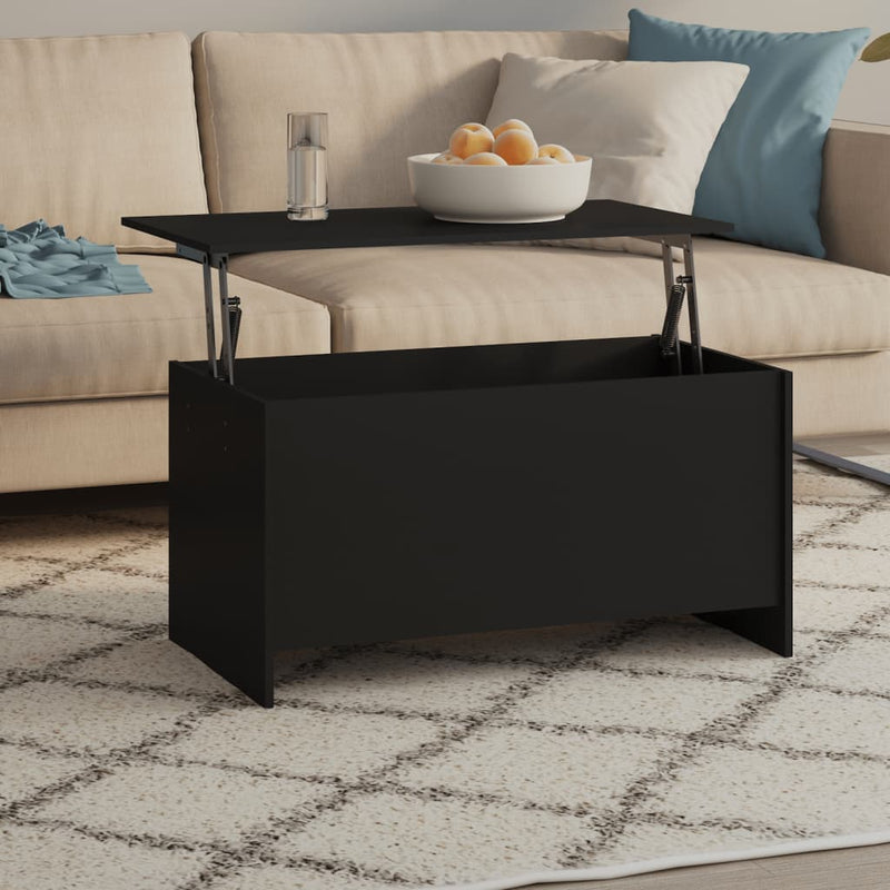 Coffee Table Black 102x55.5x52.5 cm Engineered Wood Payday Deals