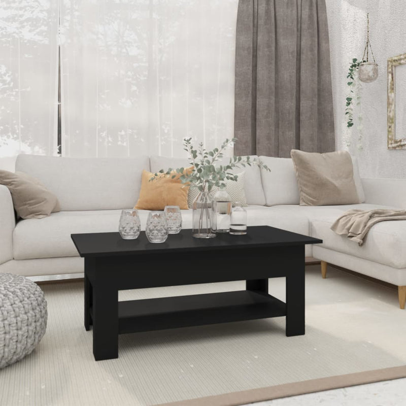 Coffee Table Black 102x55x42 cm Engineered Wood Payday Deals