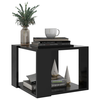 Coffee Table Black 40x40x30 cm Engineered Wood Payday Deals