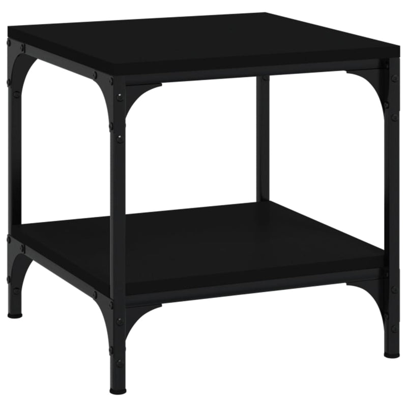 Coffee Table Black 50x50x40 cm Engineered Wood Payday Deals