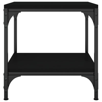 Coffee Table Black 50x50x40 cm Engineered Wood Payday Deals