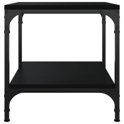 Coffee Table Black 50x50x40 cm Engineered Wood Payday Deals