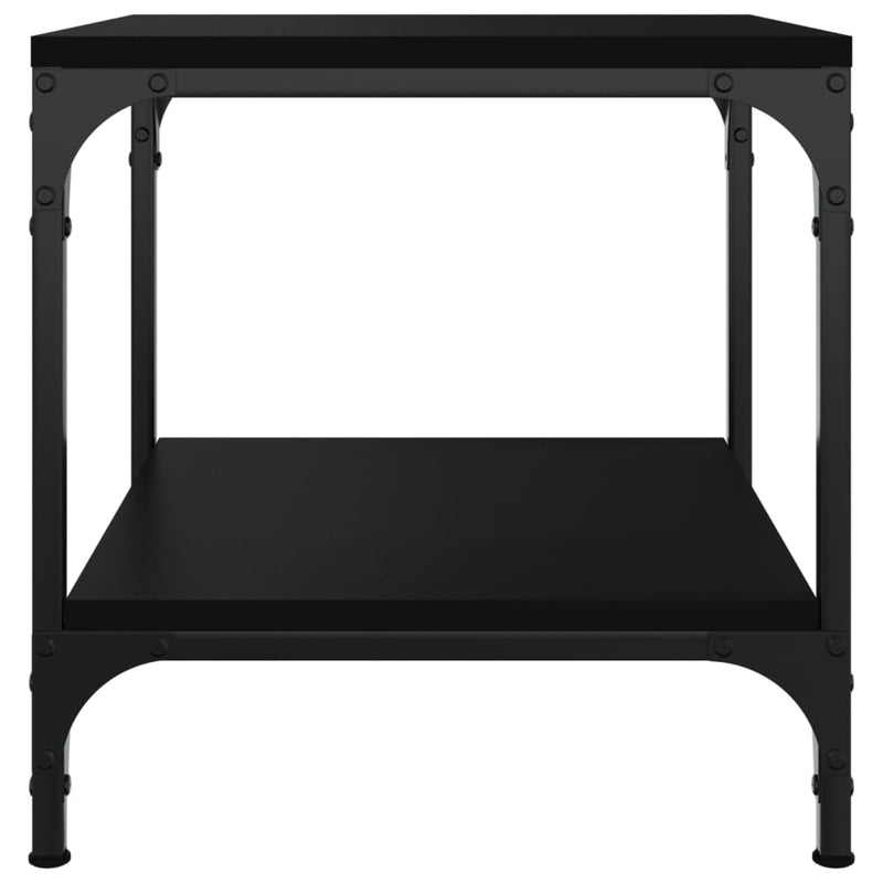 Coffee Table Black 50x50x40 cm Engineered Wood Payday Deals