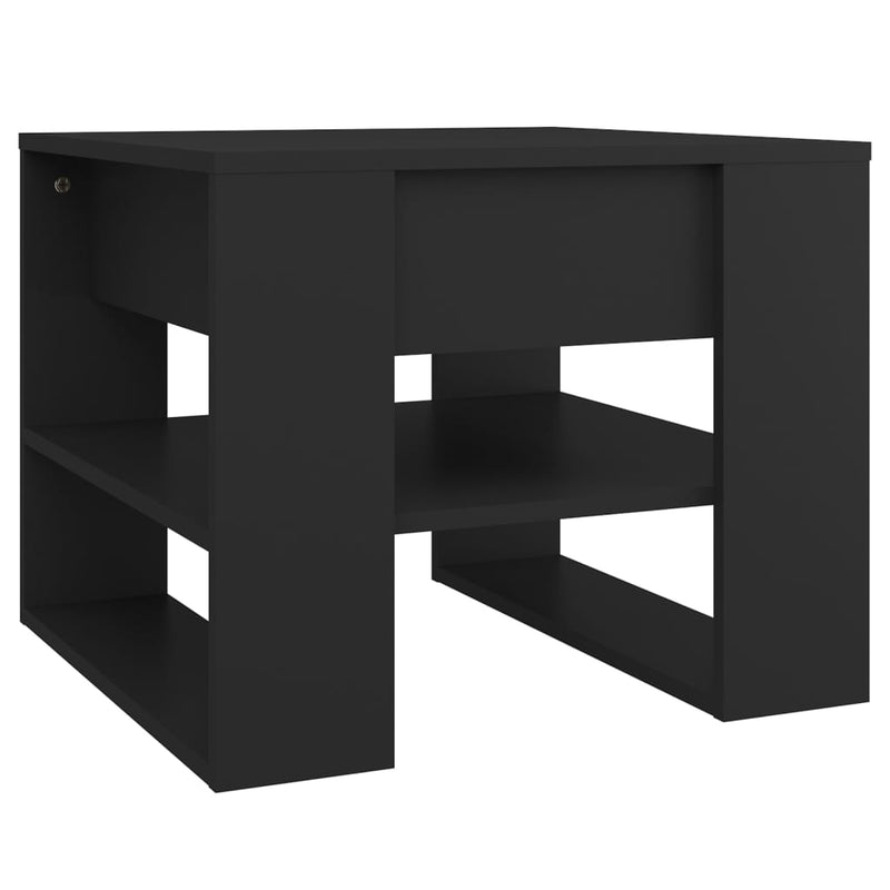 Coffee Table Black 55.5x55x45 cm Engineered Wood Payday Deals