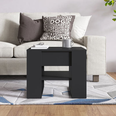 Coffee Table Black 55.5x55x45 cm Engineered Wood Payday Deals