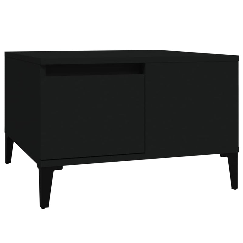 Coffee Table Black 55x55x36.5 cm Engineered Wood Payday Deals