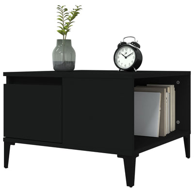 Coffee Table Black 55x55x36.5 cm Engineered Wood Payday Deals