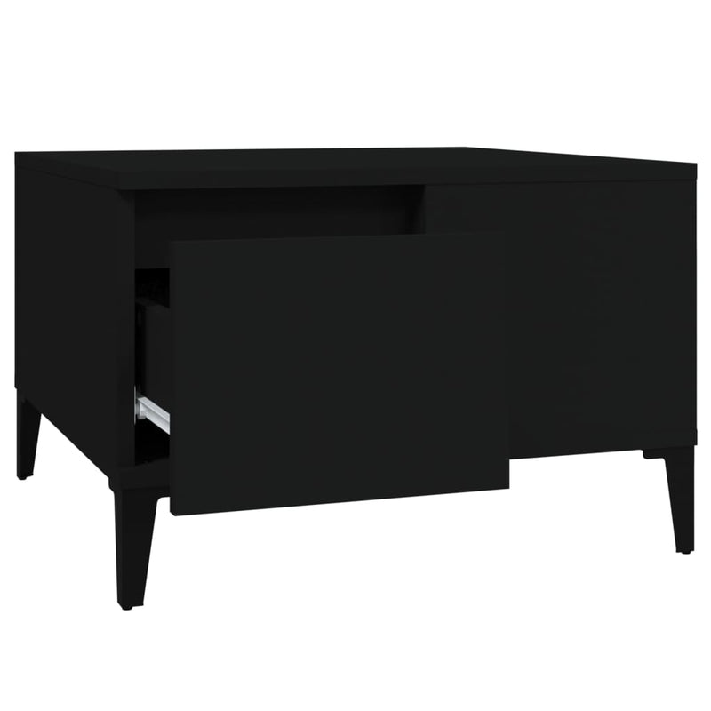 Coffee Table Black 55x55x36.5 cm Engineered Wood Payday Deals