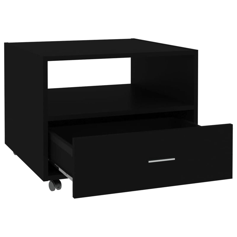 Coffee Table Black 55x55x40 cm Engineered Wood Payday Deals