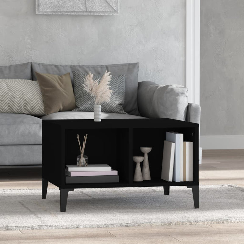 Coffee Table Black 60x50x36.5 cm Engineered Wood Payday Deals