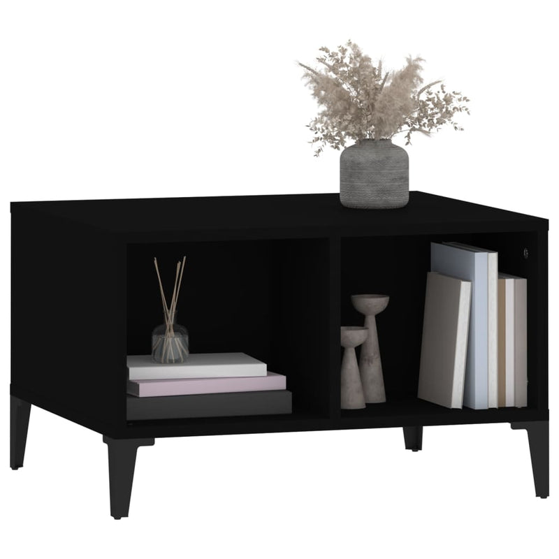 Coffee Table Black 60x50x36.5 cm Engineered Wood Payday Deals