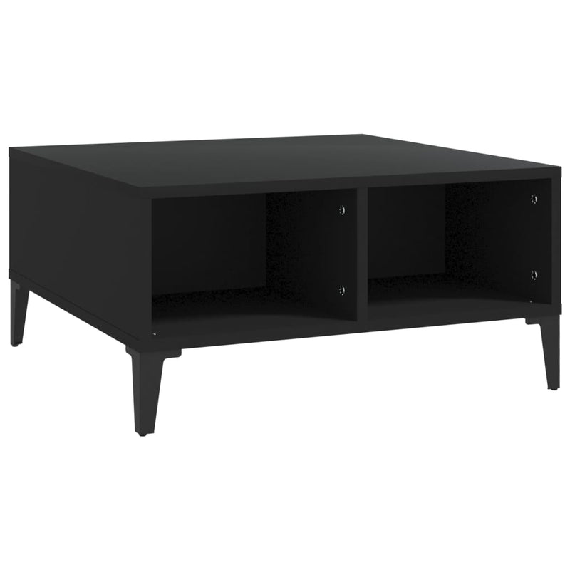 Coffee Table Black 60x60x30 cm Engineered Wood Payday Deals